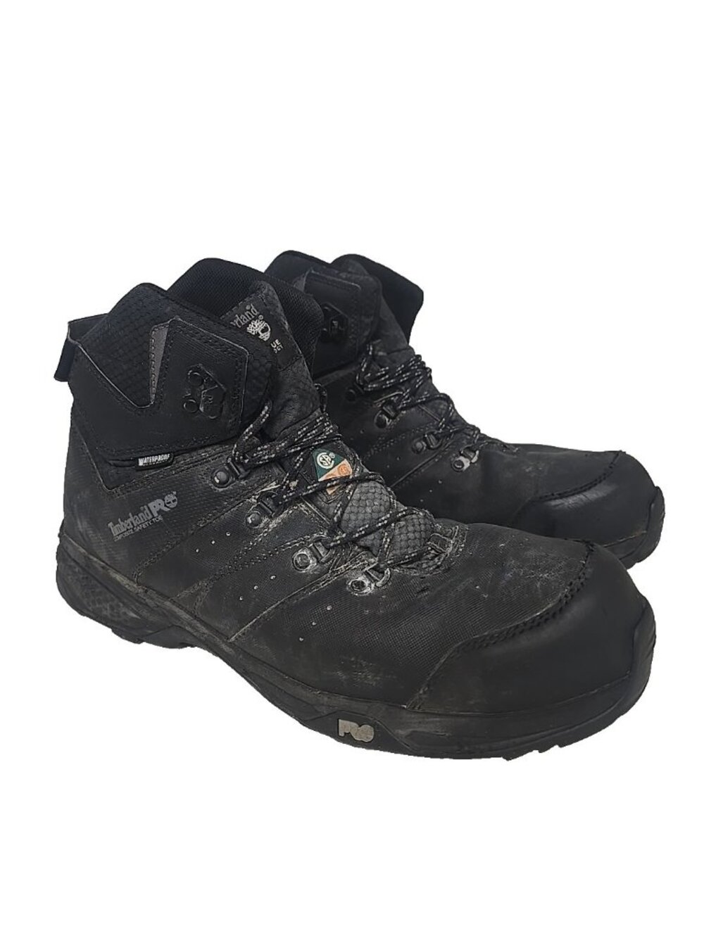Timberland PRO Men's A2CB8 Switchback Waterproof Composite Toe Boots Black 13W